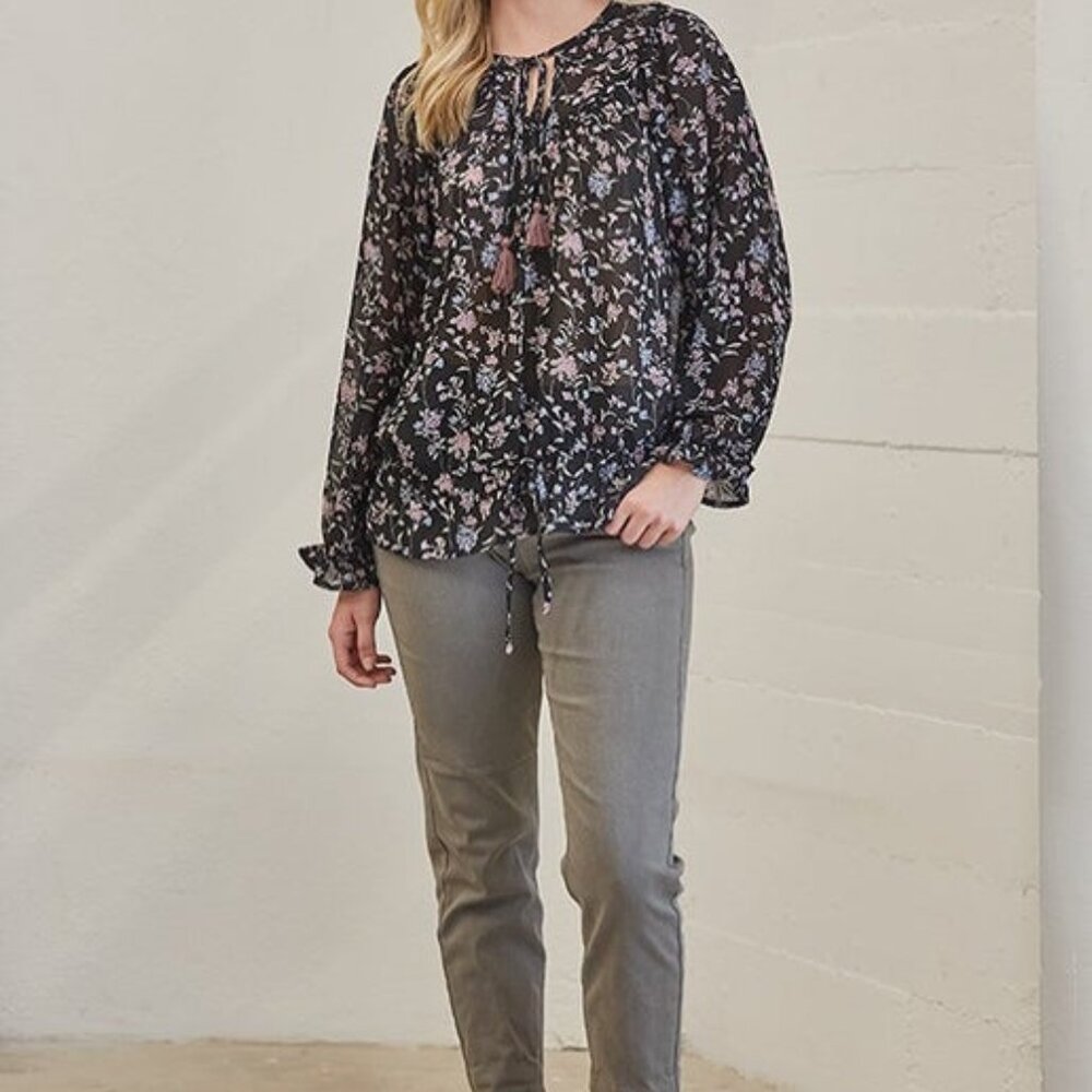 Long sleeve chiffon